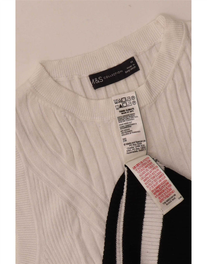 Vestă Marks & Spencer pentru femei, UK 12, viscoză cu dungi albe medii