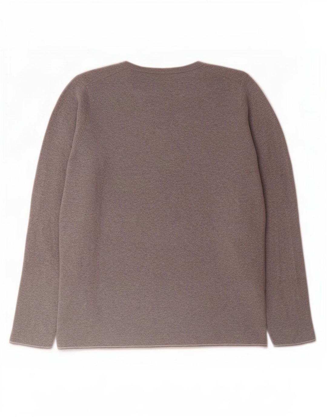Pulover Massimo Dutti pentru bărbați cu gât roșu, bumbac, gri mediu