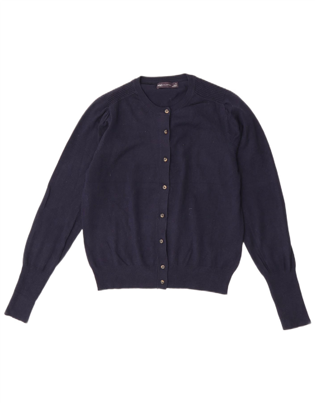 Pulover cardigan pentru femei Marks & Spencer UK 12 Medium Bleumarin Viscoză