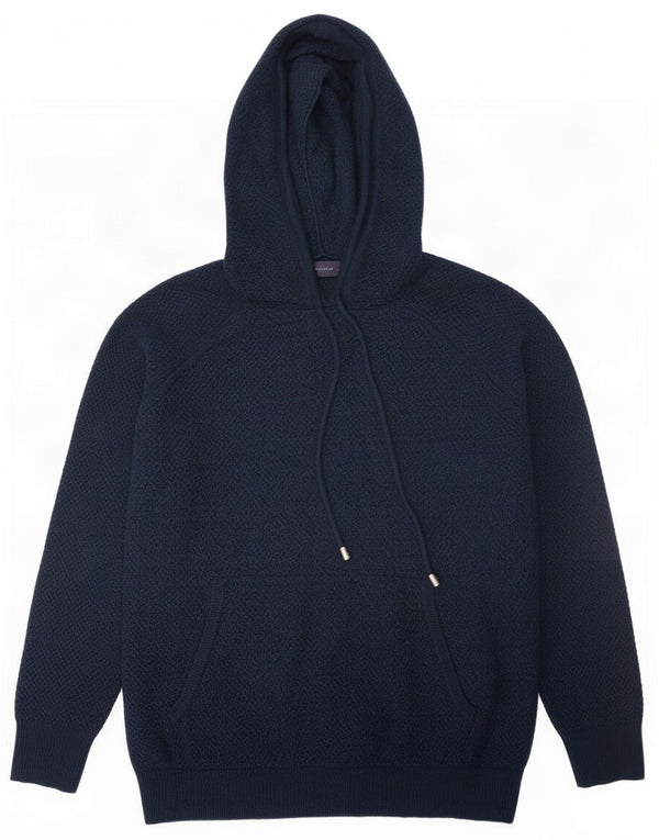 Pulover cu glugă pentru femei Marks & Spencer UK 14 Medium Bleumarin Viscoză