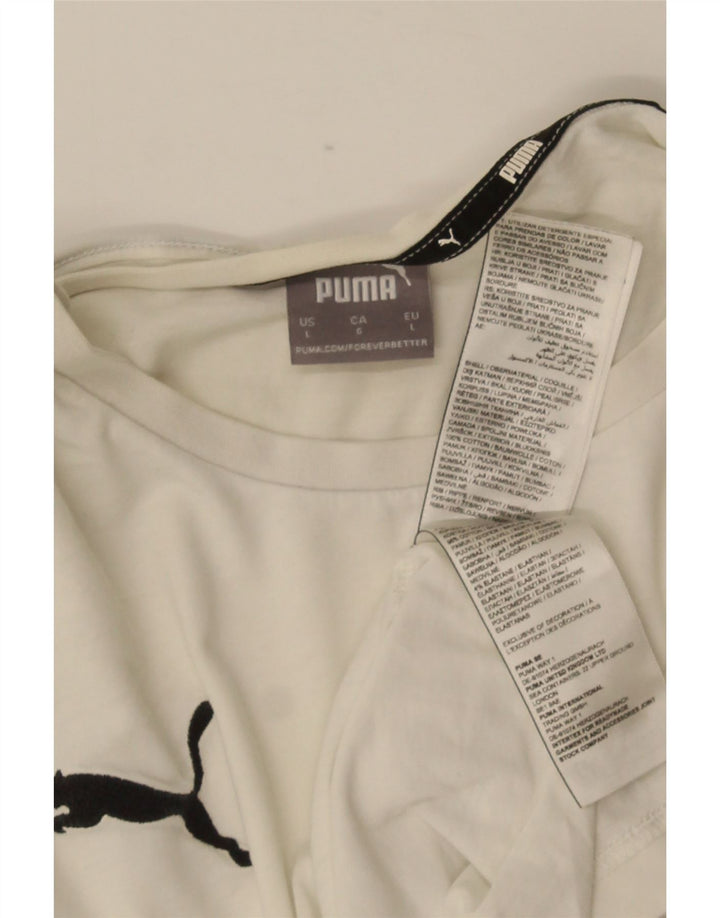 Tricou pentru bărbați Puma Top mare din bumbac alb