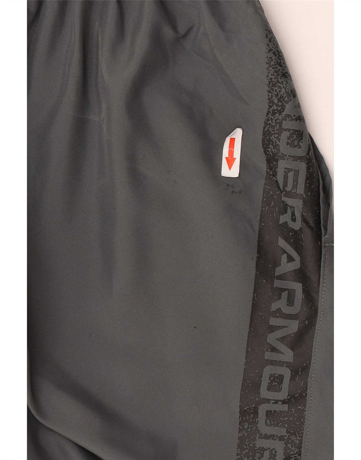 Pantaloni scurți sport grafic Under Armour pentru bărbați, poliester mediu gri