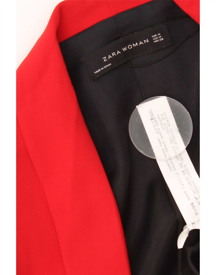 Blazer pentru femei Zara UK 14 Medium Red Poliester Classic