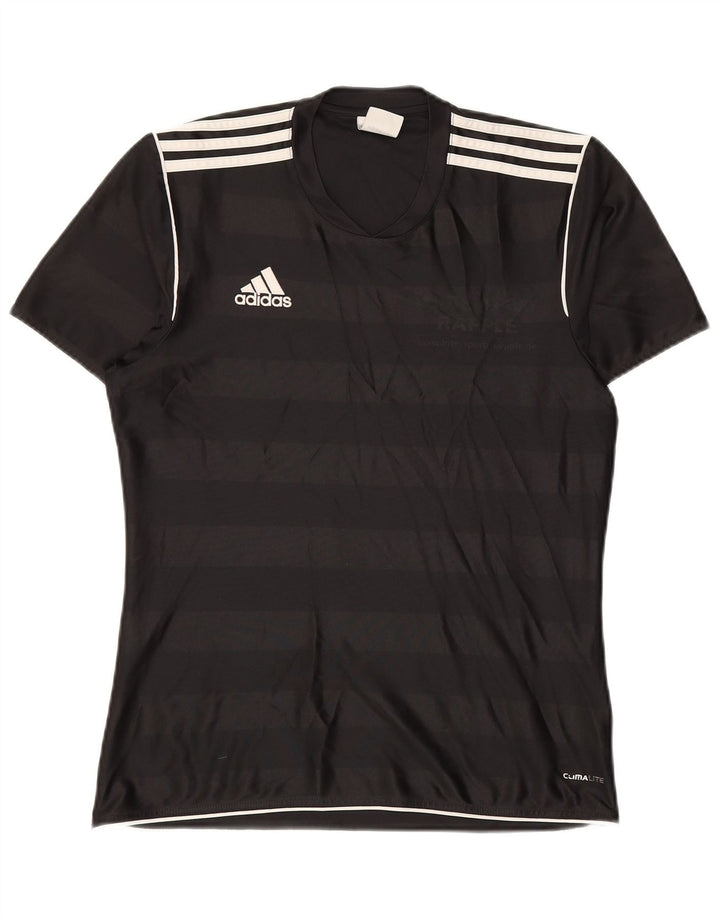 Tricou cu grafic Climalite ADIDAS pentru bărbați Top mic poliester cu dungi negre
