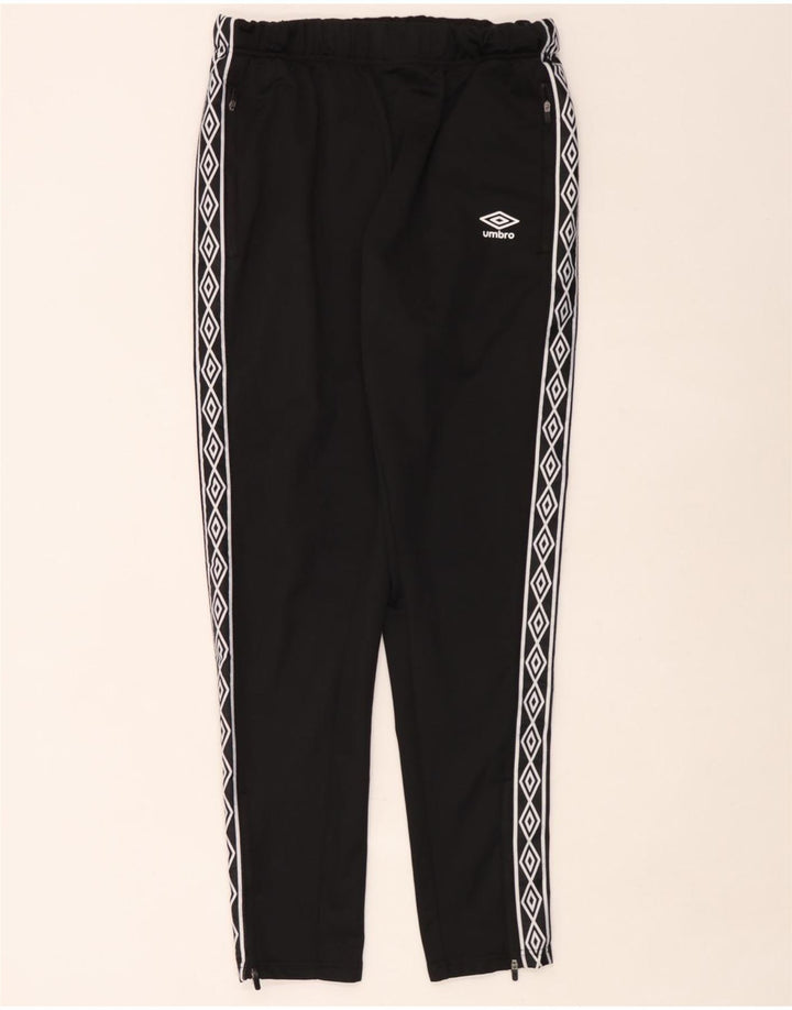 Pantaloni de trening grafic Umbro pentru bărbați, mari, negru, poliester