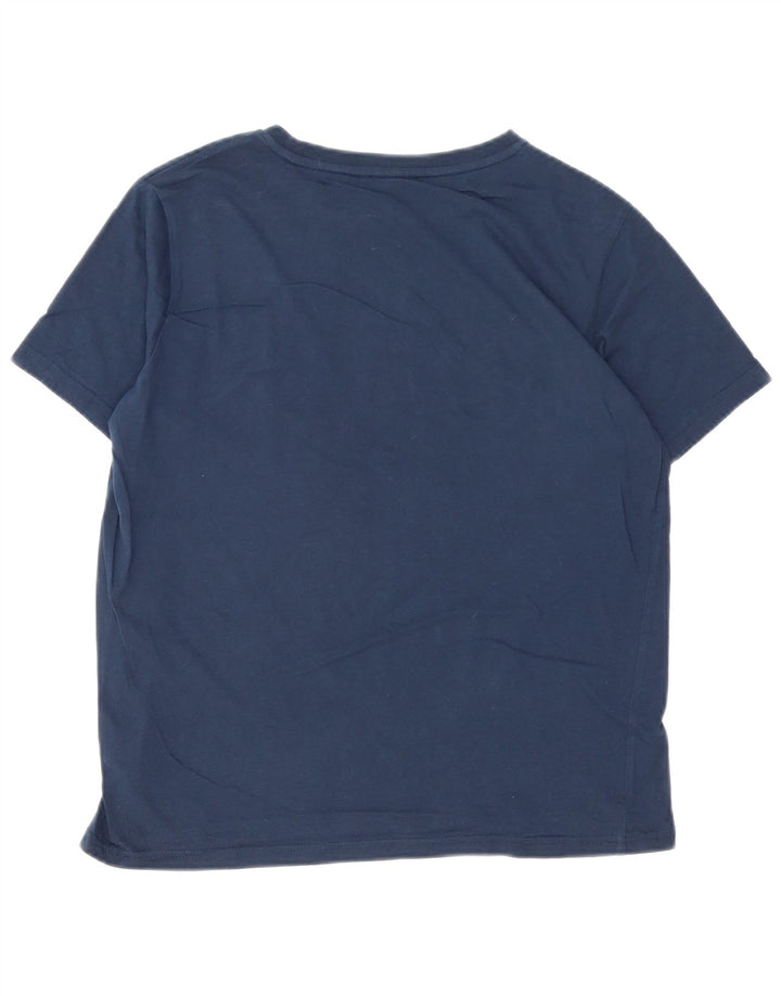 Tricou grafic pentru bărbați Bear Top mic din bumbac bleumarin