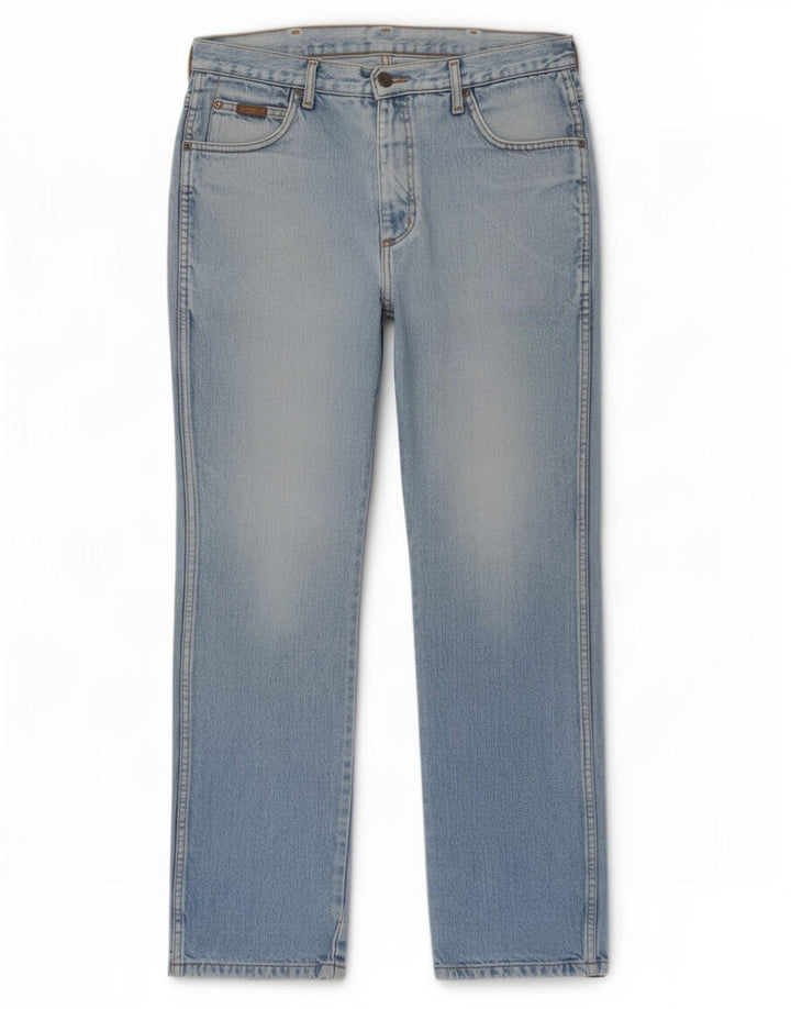 Blugi drepte pentru femei Wrangler Texas W34 L32 bumbac albastru