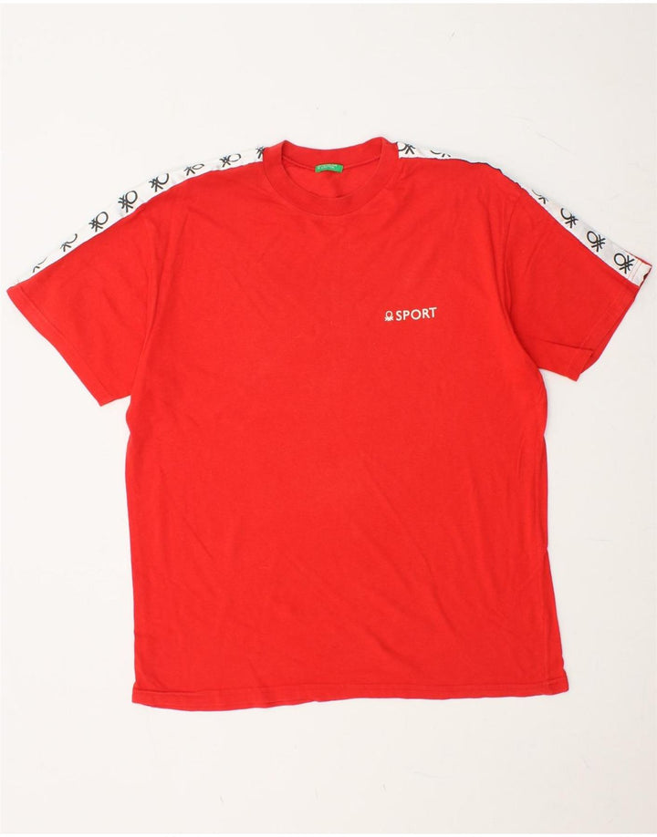 Tricou grafic pentru bărbați BENETTON Top Medium Red