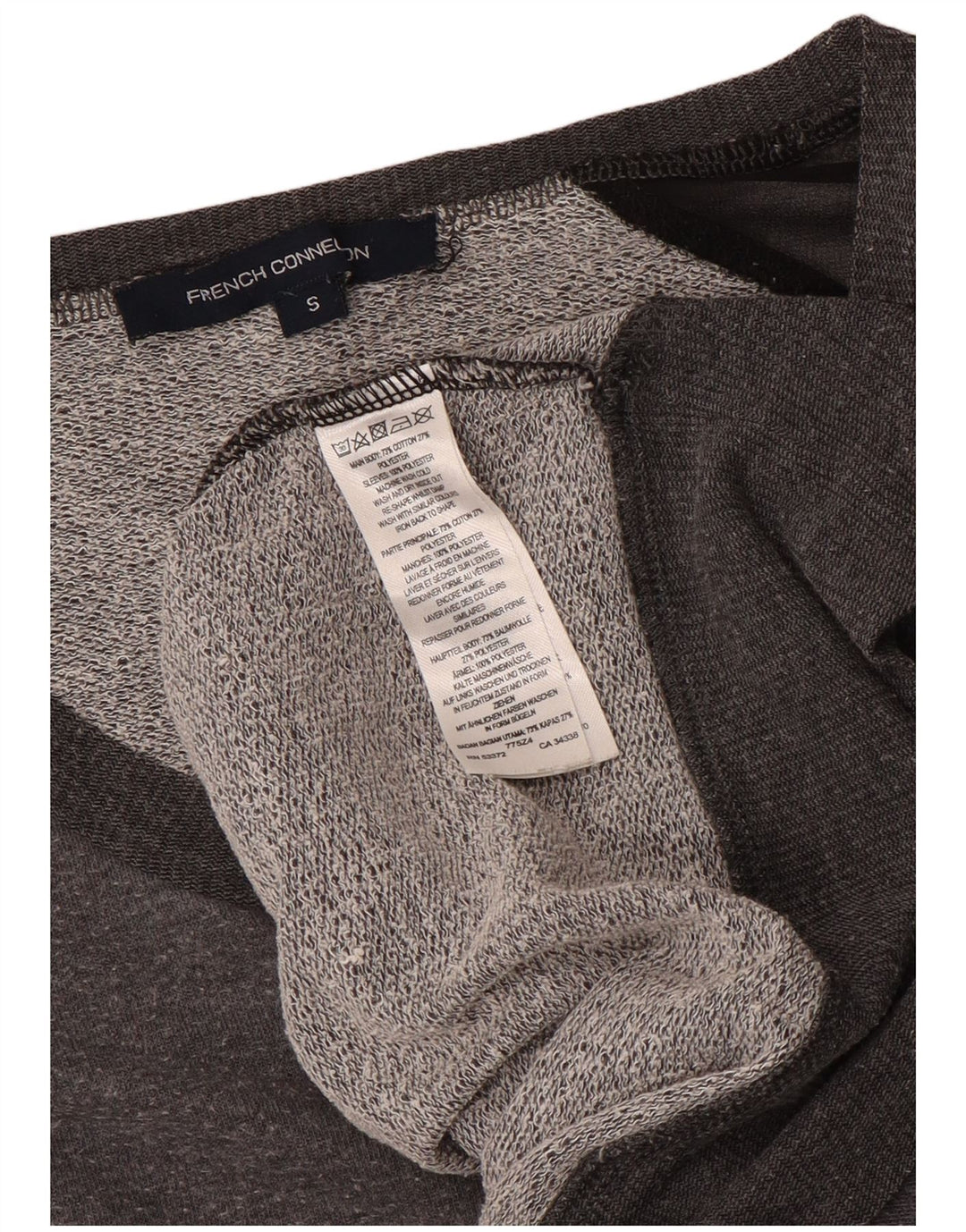 Pulover pentru damă French Connection, cu mâneci 3/4, UK 10, Gri mic