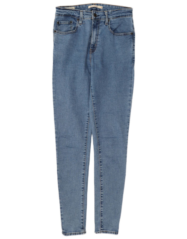 Levi's Womens 721 High Rise Skinny Jeans W28 L30 Blue Cotton