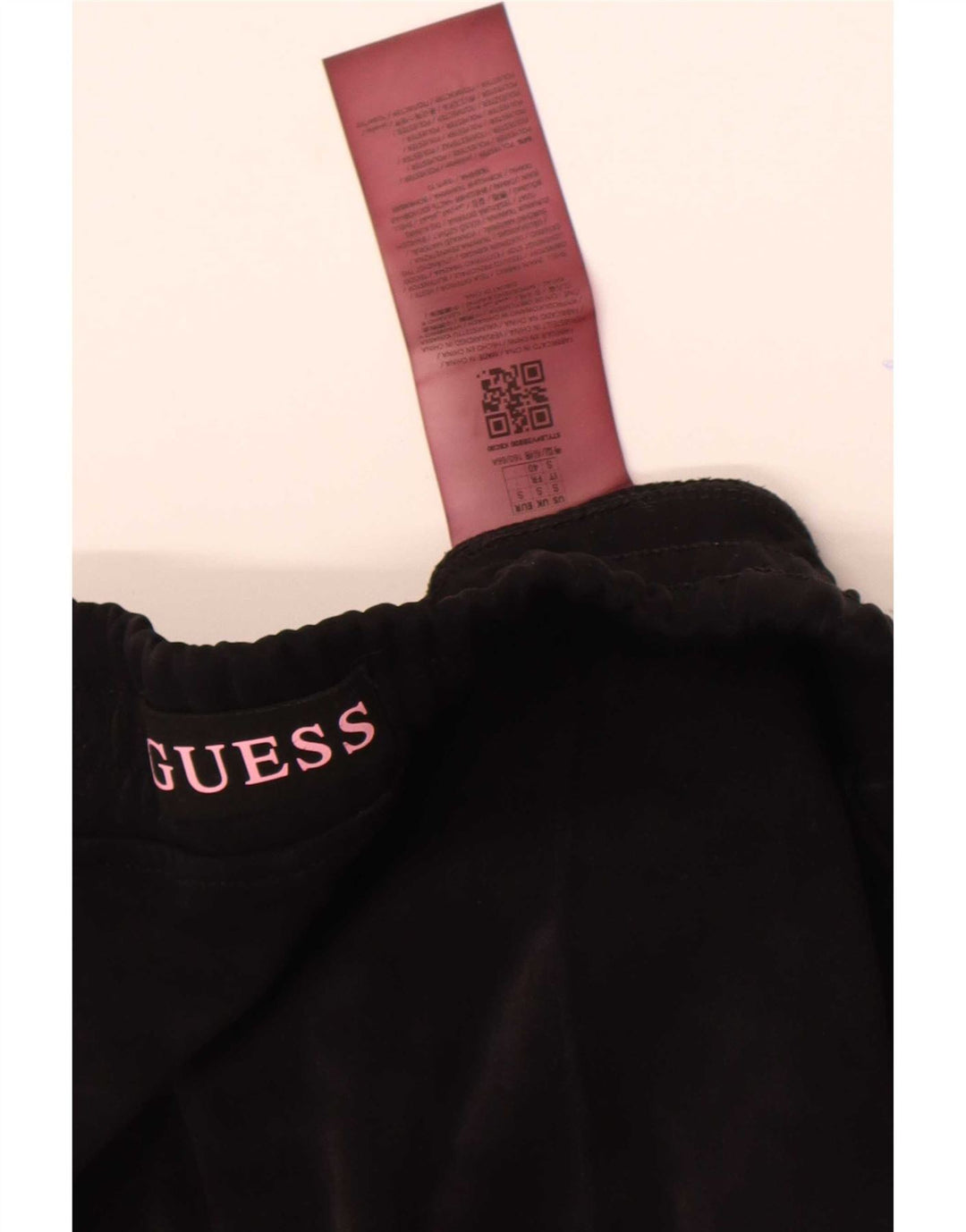 Pantaloni de trening Guess din velur pentru femei UK 10 Poliester negru mic