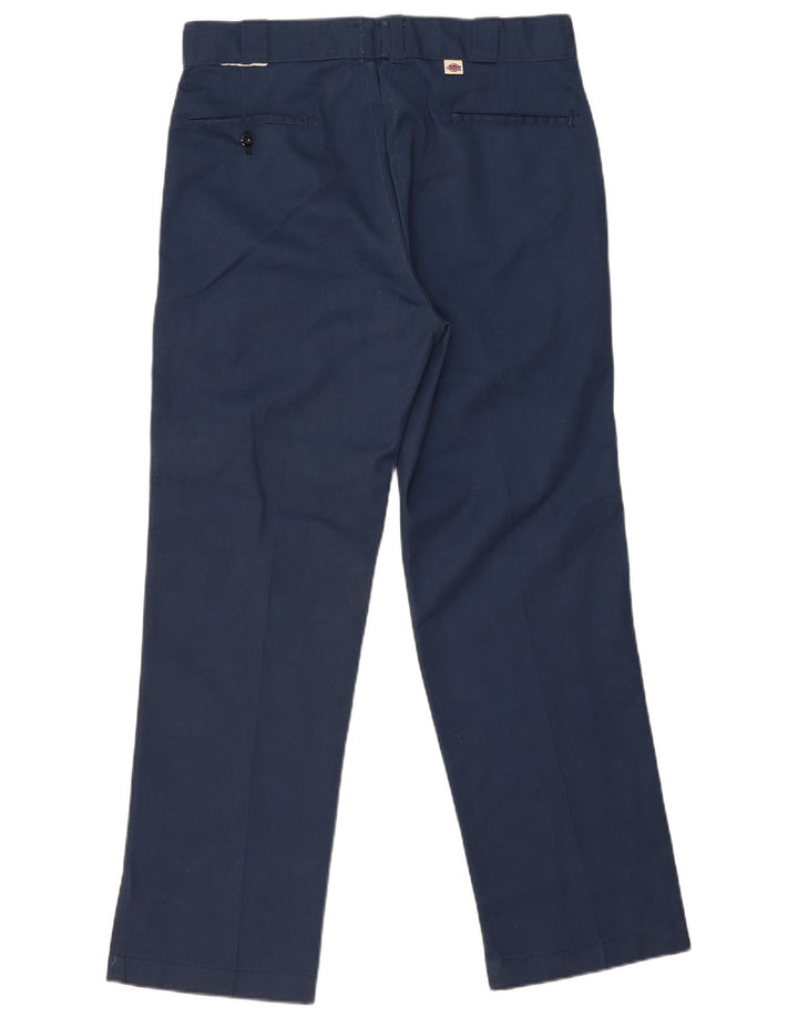 Pantaloni chino drepți pentru bărbați Dickies L34 L31 Poliester bleumarin
