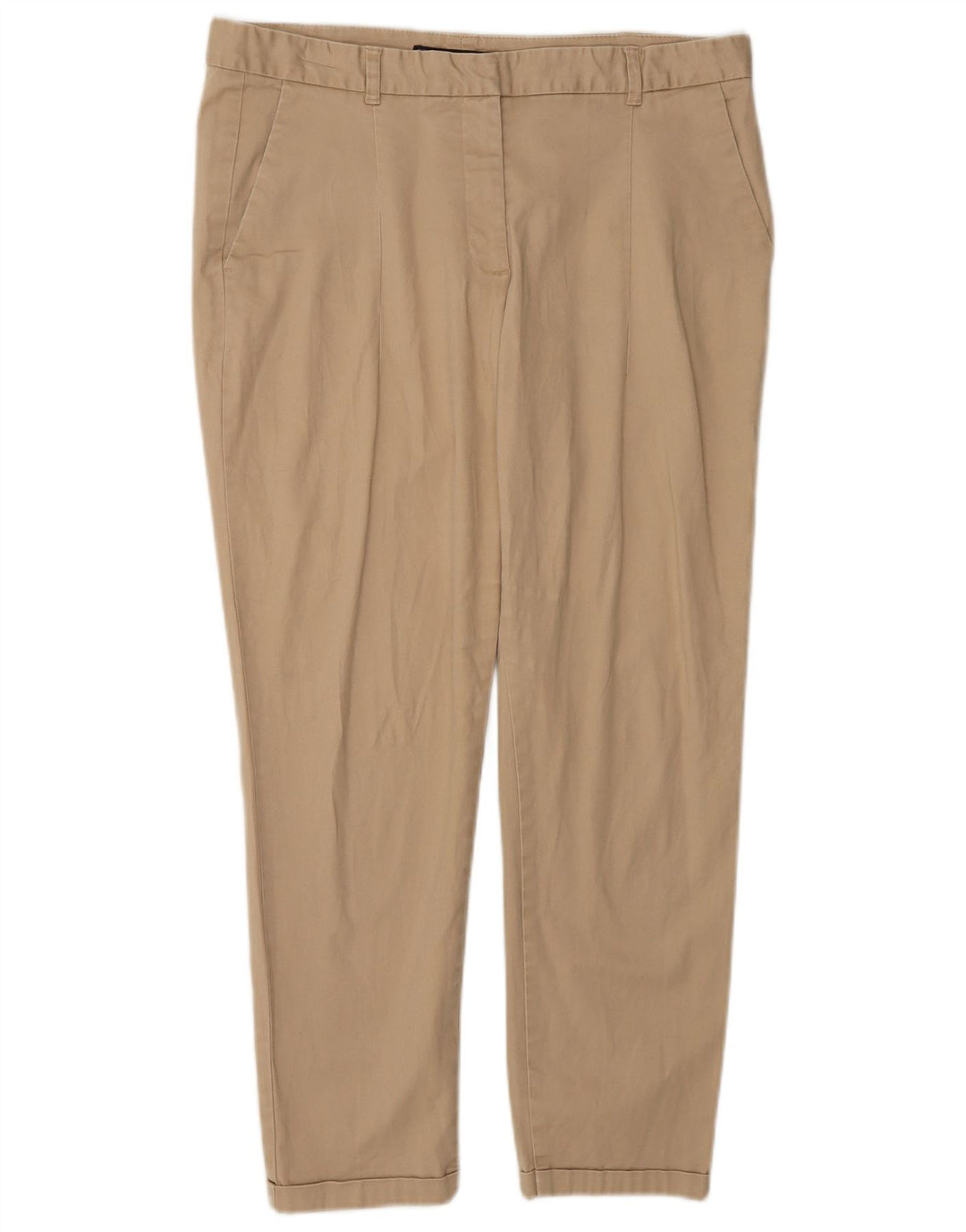 Pantaloni chino slim pentru femei Zara EU 40 Mediu L30 L25 Bej