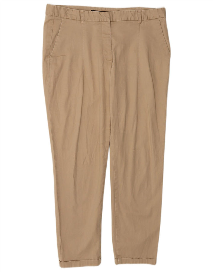Pantaloni chino slim pentru femei Zara EU 40 Mediu L30 L25 Bej