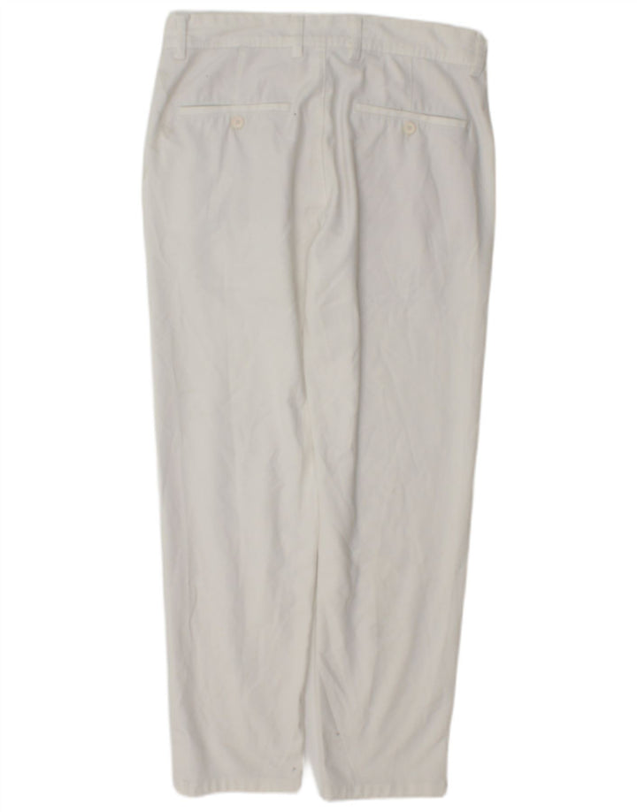 Pantaloni chino slim pentru bărbați Zara EU 38 Mici L30 L28 Poliester alb