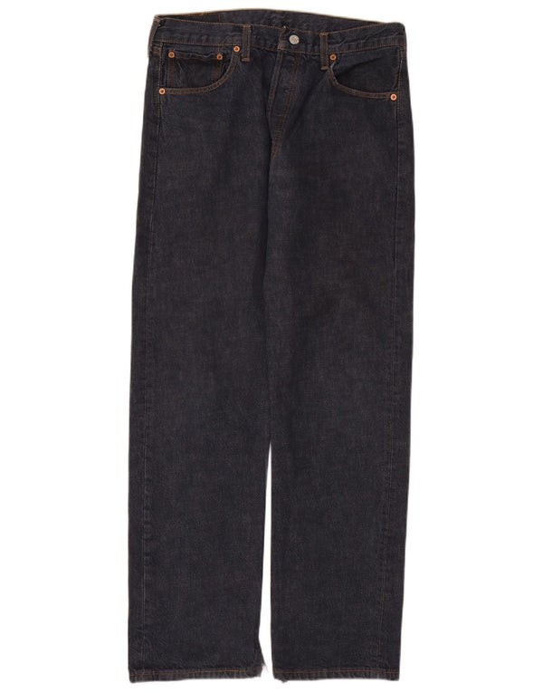 Blugi drepti pentru bărbați Levi's 501 W34 L32 bumbac bleumarin