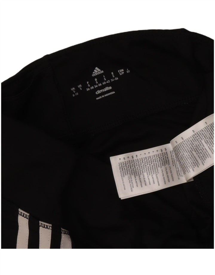 Leggings Climalite pentru femei Adidas UK 8/10 Poliester negru mic