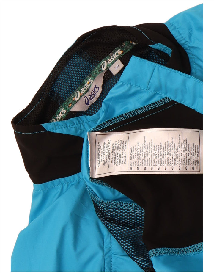 Jachetă de trening pentru femei Asics UK 6 XS, albastru, poliester color bloc