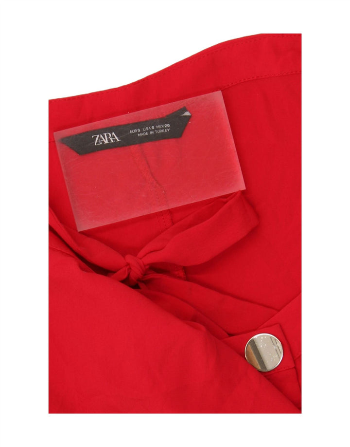 ZARA Womens Sleeveless Jumpsuit UK 10 Small  Red Polyester Vintage Zara and Second-Hand Zara from Messina Hembry 