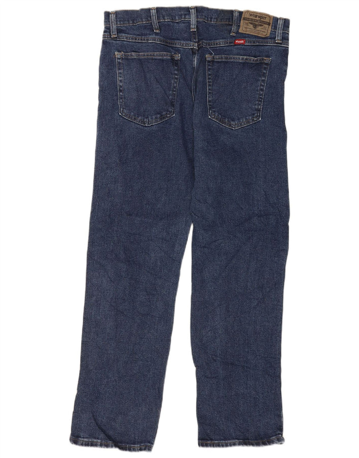 Blugi drepti pentru bărbați Wrangler W36 L30 Bumbac albastru