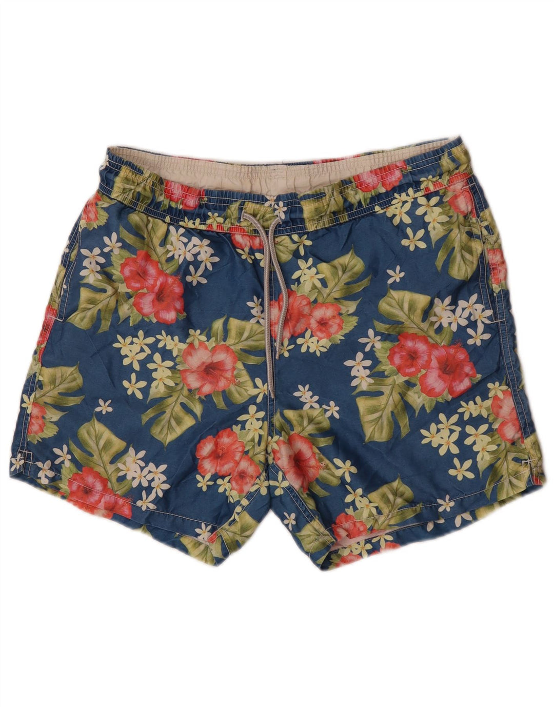 Pantaloni scurți de înot Saint Barth pentru bărbați, poliester, albastru, floral
