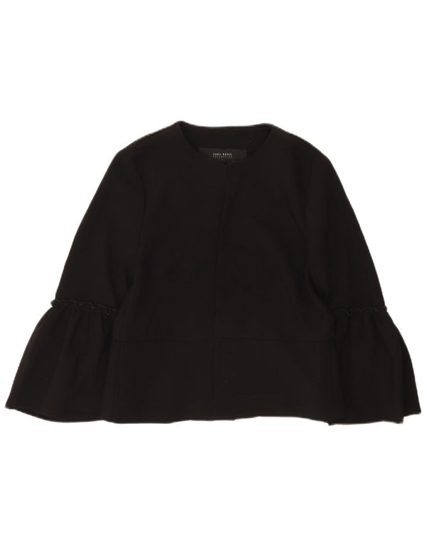 Top cardigan cu mânecă lungă pentru femei Zara UK 12 Medium Negru