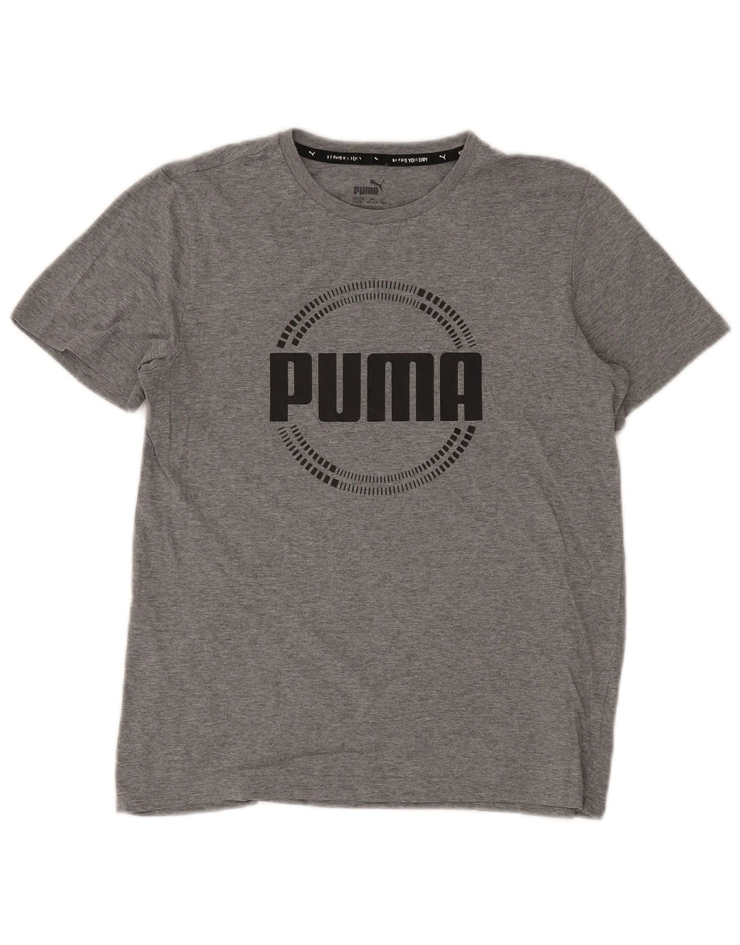 Tricou grafic PUMA pentru băieți Top 13-14 ani, gri pete