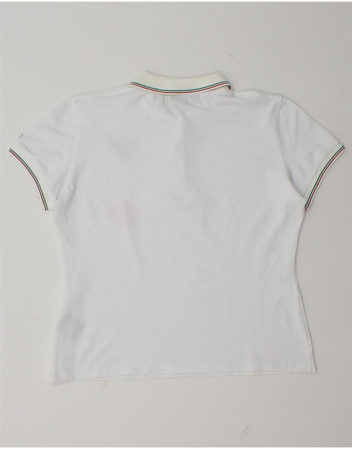 Tricou polo Slam pentru femei UK 14, mare, alb, poliamidă Argyle/Diamond