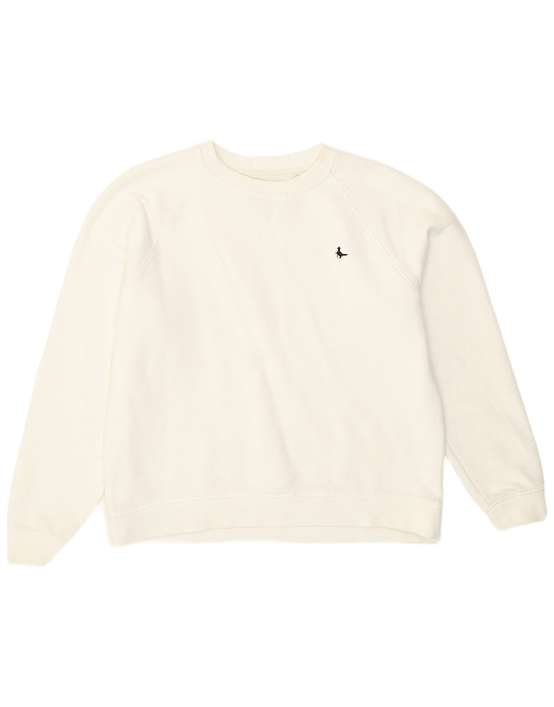 Pulover Jack Wills pentru femei, UK 14, mare, alb, bumbac