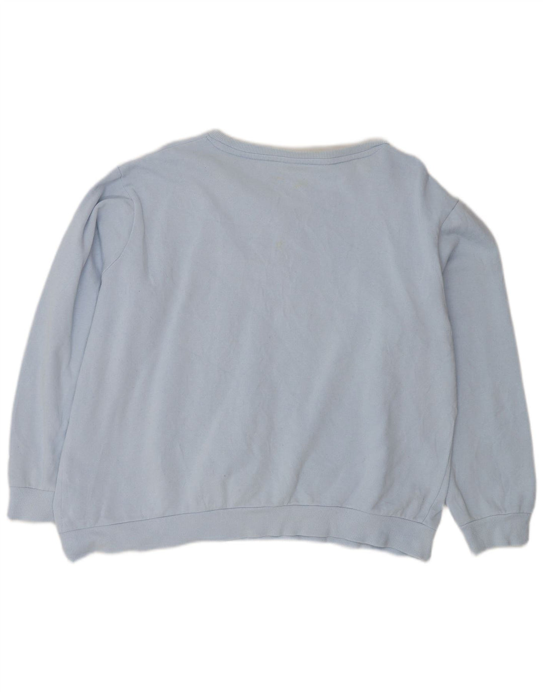 Pulover de hanorac oversized Crop Graphic pentru femei Fila UK 16 Large Blue
