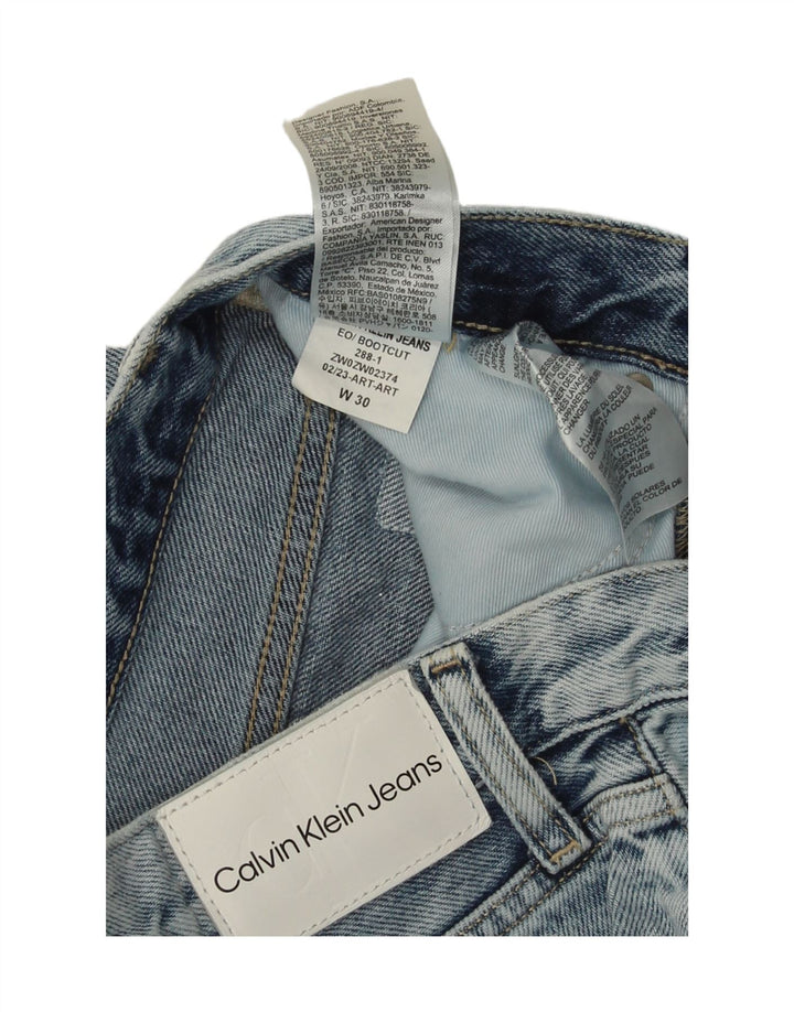 Blugi pentru bărbați Calvin Klein Bootcut W30 L33 Bumbac albastru