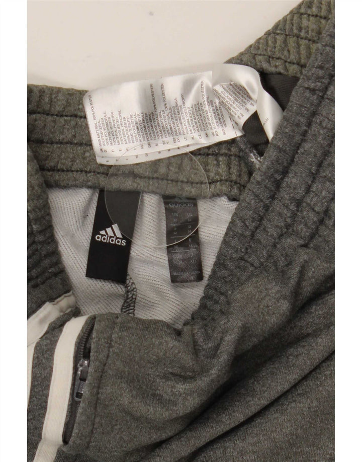 Pantaloni de trening pentru bărbați Adidas, gri mediu, poliester