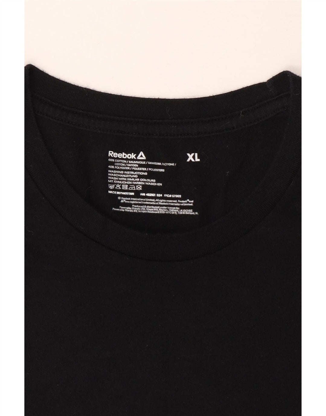 Tricou REEBOK pentru bărbați Top XL bumbac negru
