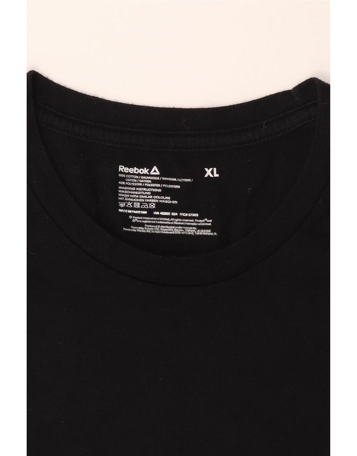 Tricou REEBOK pentru bărbați Top XL bumbac negru