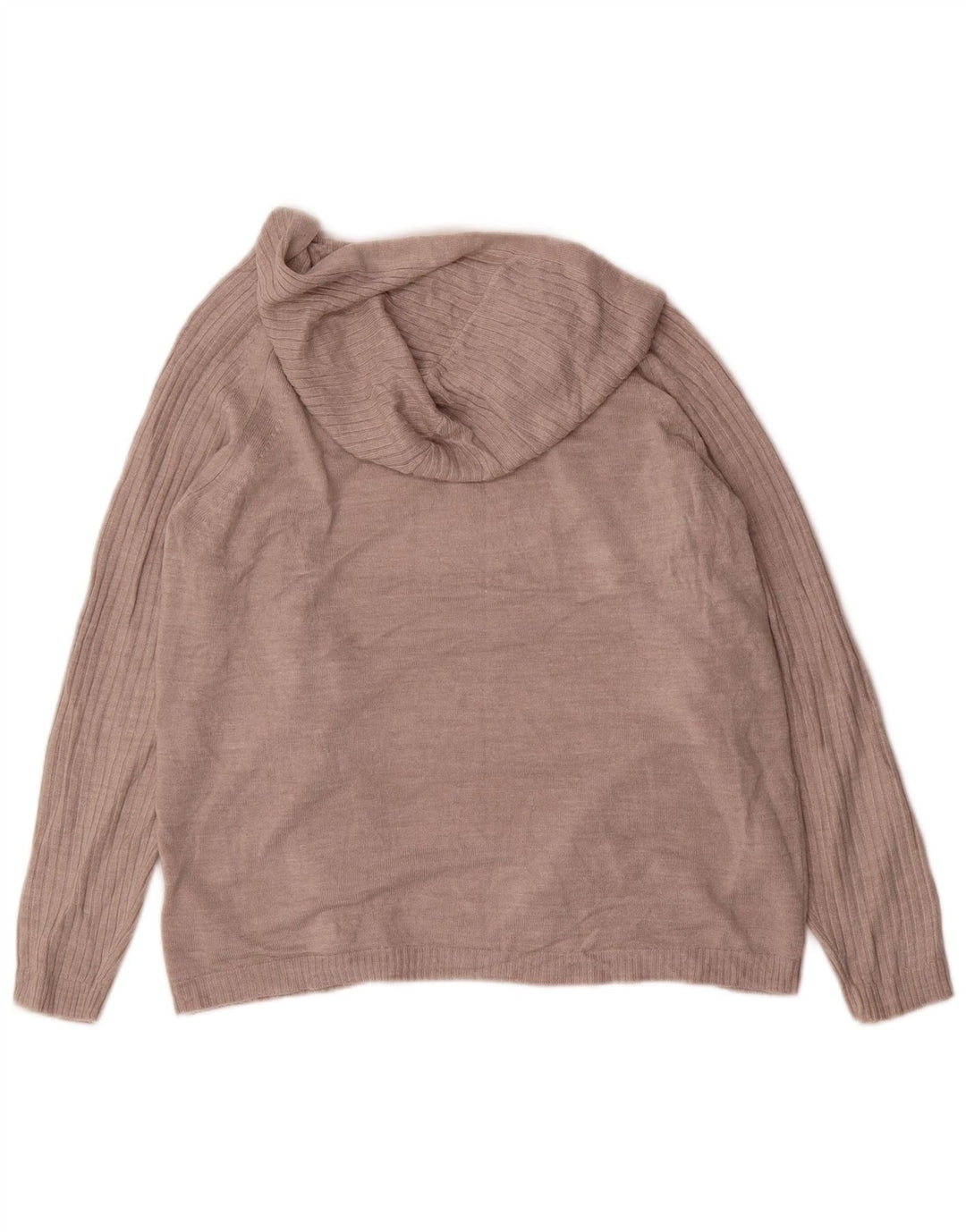 Pulover cardigan deschis cu glugă pentru femei Marks & Spencer UK 14 Bej mediu