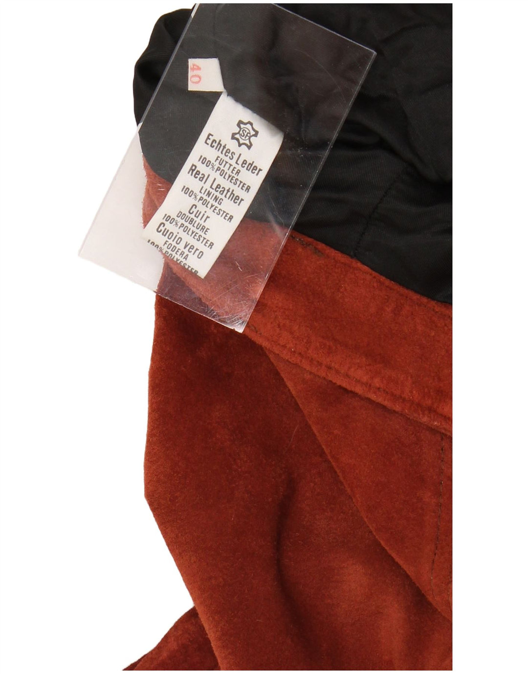 VINTAGE Pantaloni de piele intoarsa pentru femei cu talie inalta EU 4 Medium W26 L28 Burgundy