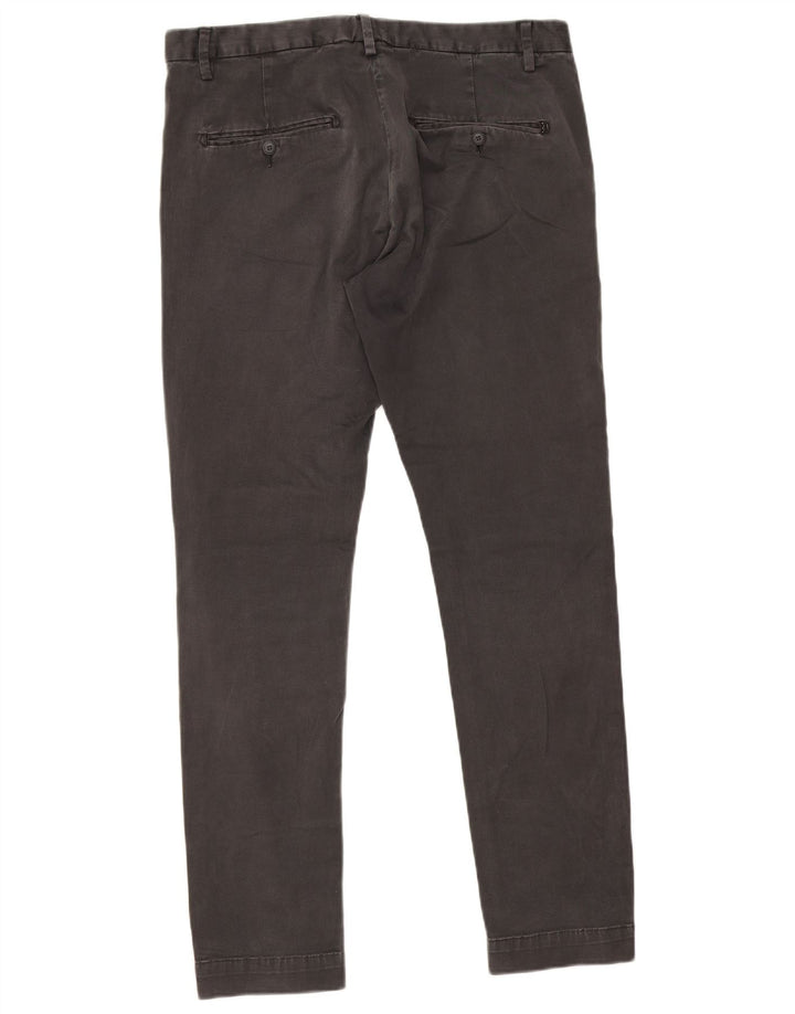 Dondup Pantaloni chino subțiri pentru bărbați L36 L31 bumbac gri