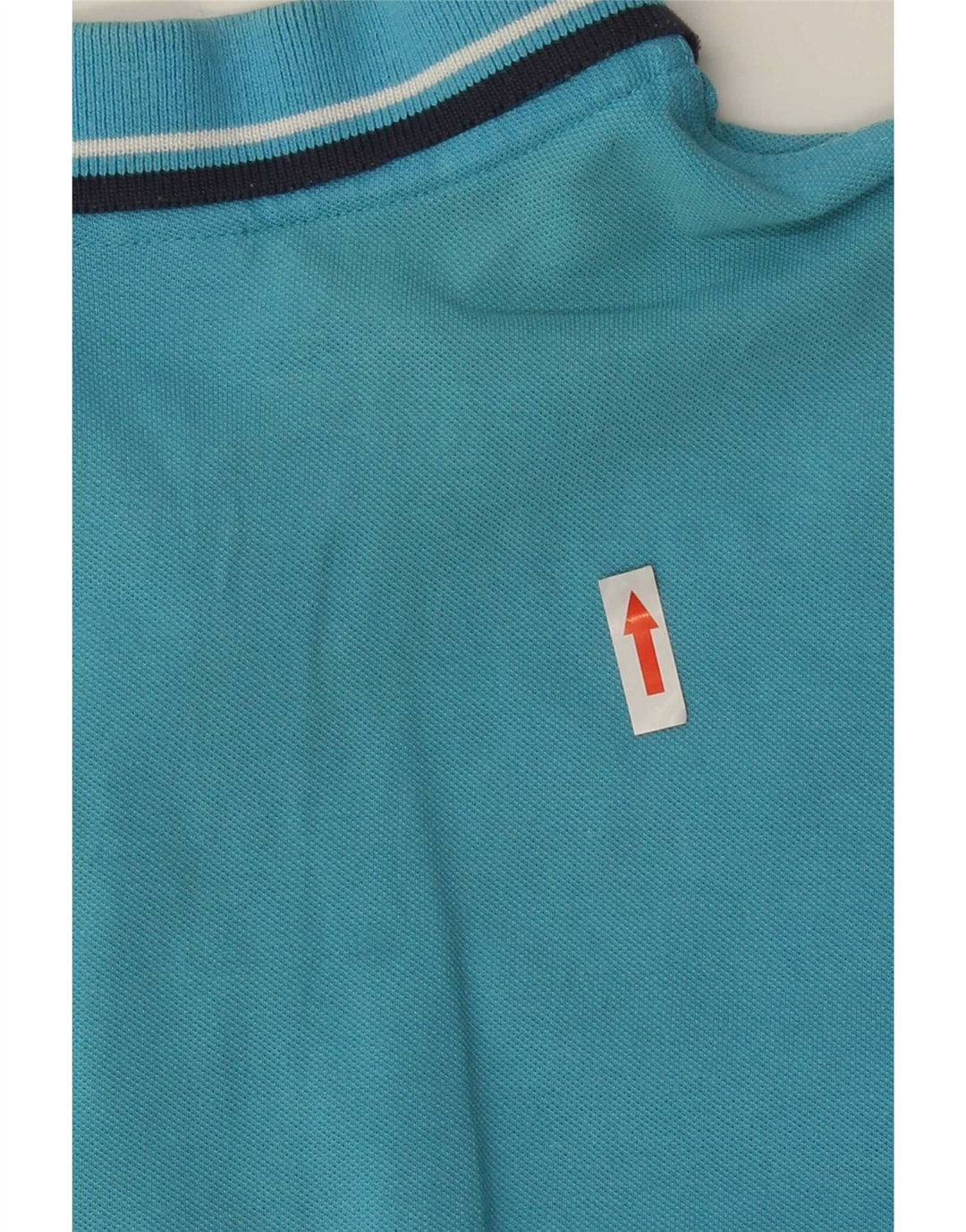 Tricou polo pentru bărbați Lotto, bumbac cu dungi albastre medii