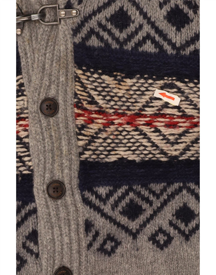 TOMMY HILFIGER Pulover cardigan pentru băieți 15-16 ani, gri Fair Isle