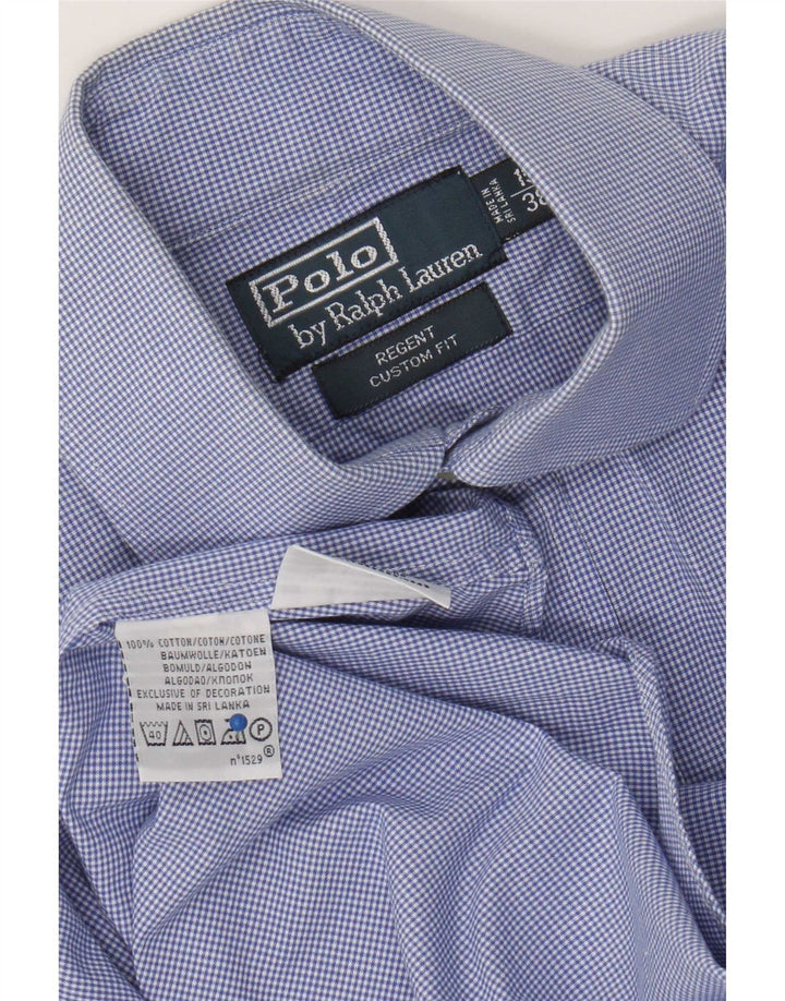 Cămașă Regent pentru bărbați Polo Ralph Lauren Mărimea 38 15 Vichy albastru mediu