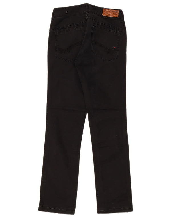 Pantaloni casual Tommy Hilfiger Victoria Super Low pentru femei W27 L28 negri