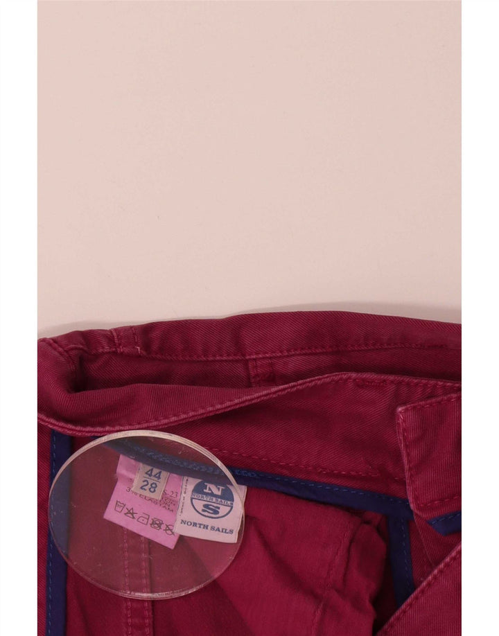 Blugi tăiați pentru femei North Sails W28 L25 bumbac roșu