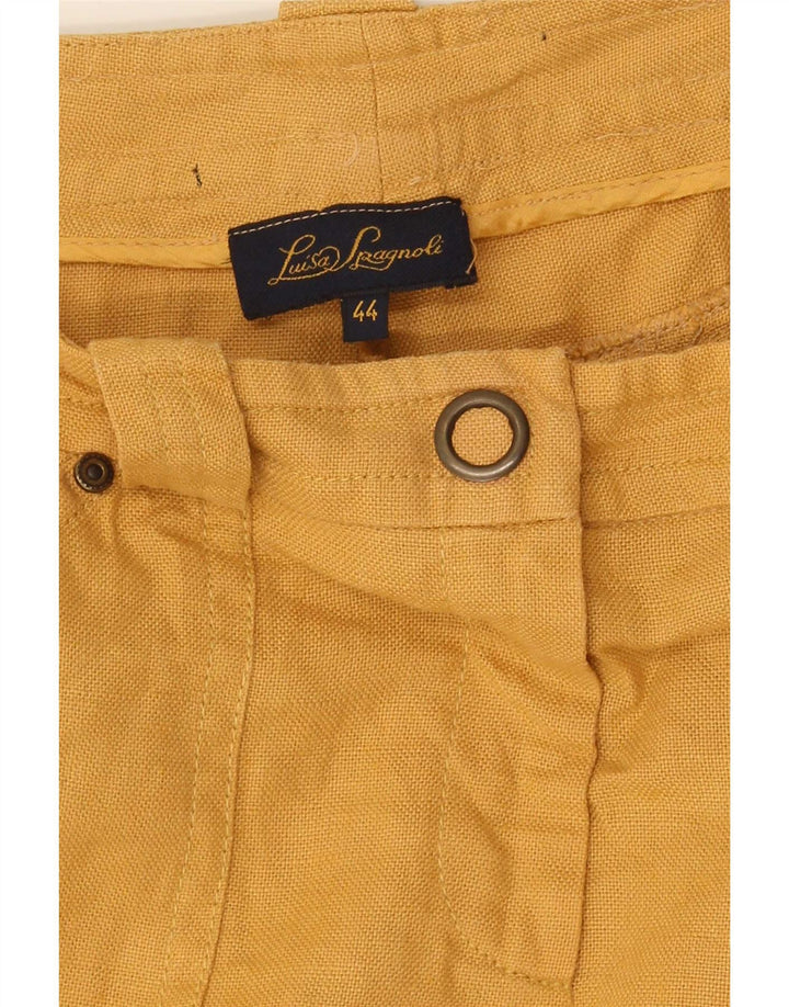Pantaloni capri pentru femei Luisa Spagnoli IT 44 Medium W34 L18 Bej