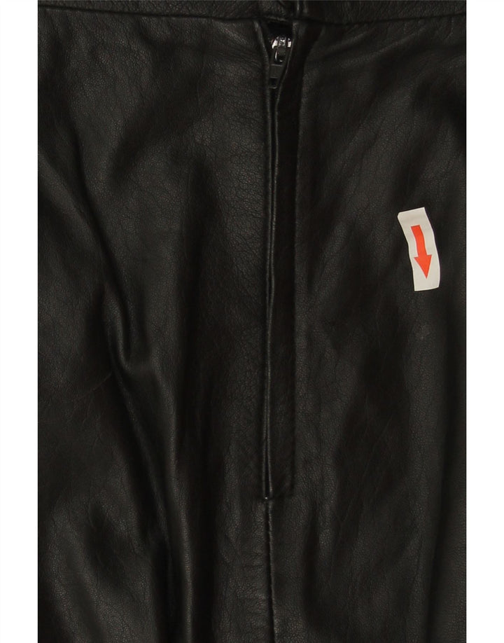 Fusta din piele vintage pentru femei W30 Medium Black