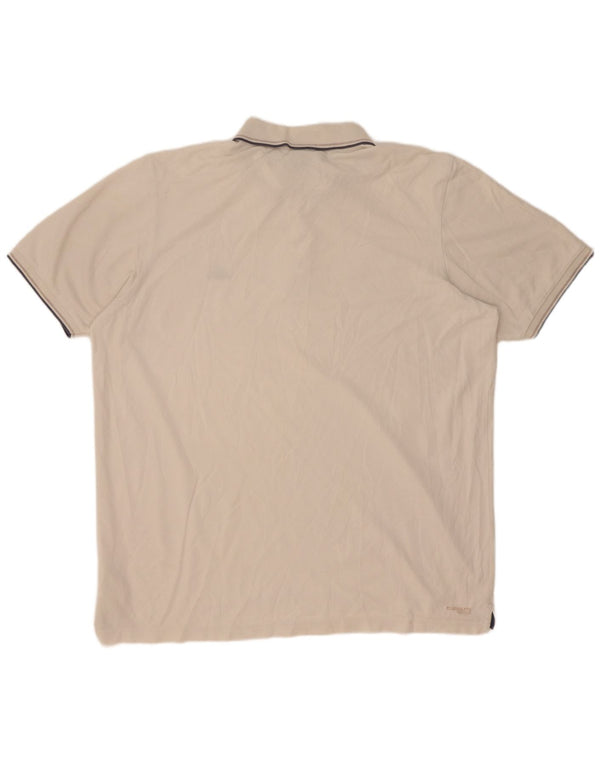 Tricou polo Adidas Clima 365 pentru bărbați, bumbac alb XL