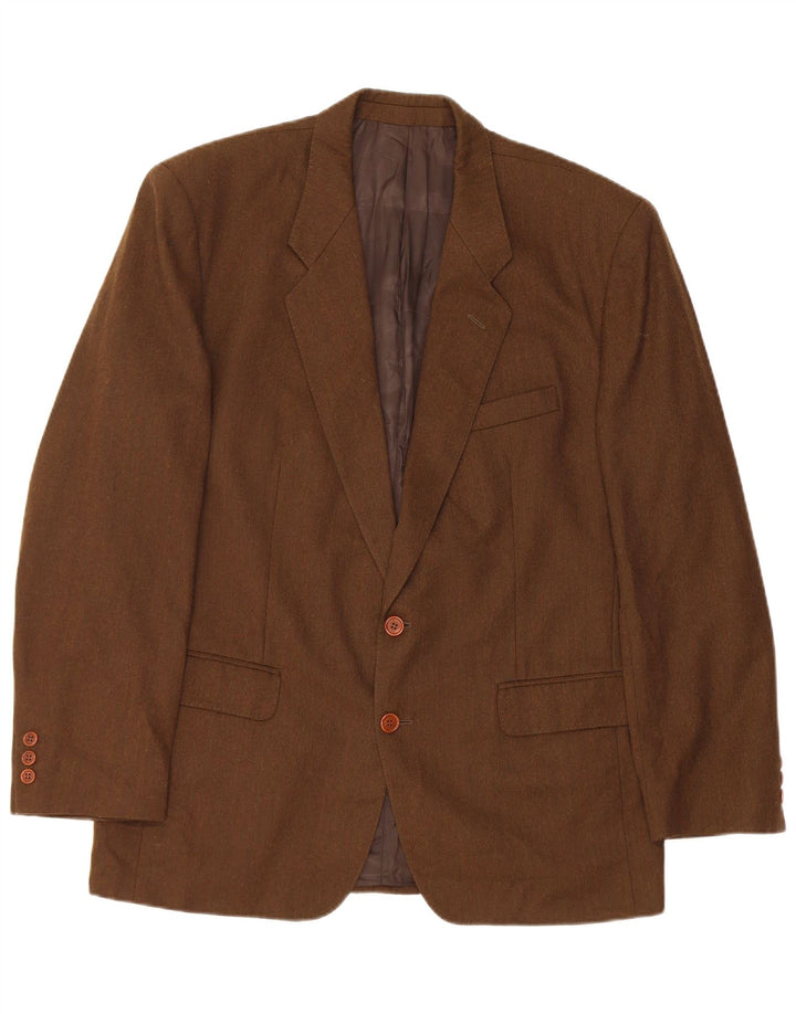 Massimo Dutti Jachetă pentru bărbați cu 2 nasturi UE 52 Lână maro mare