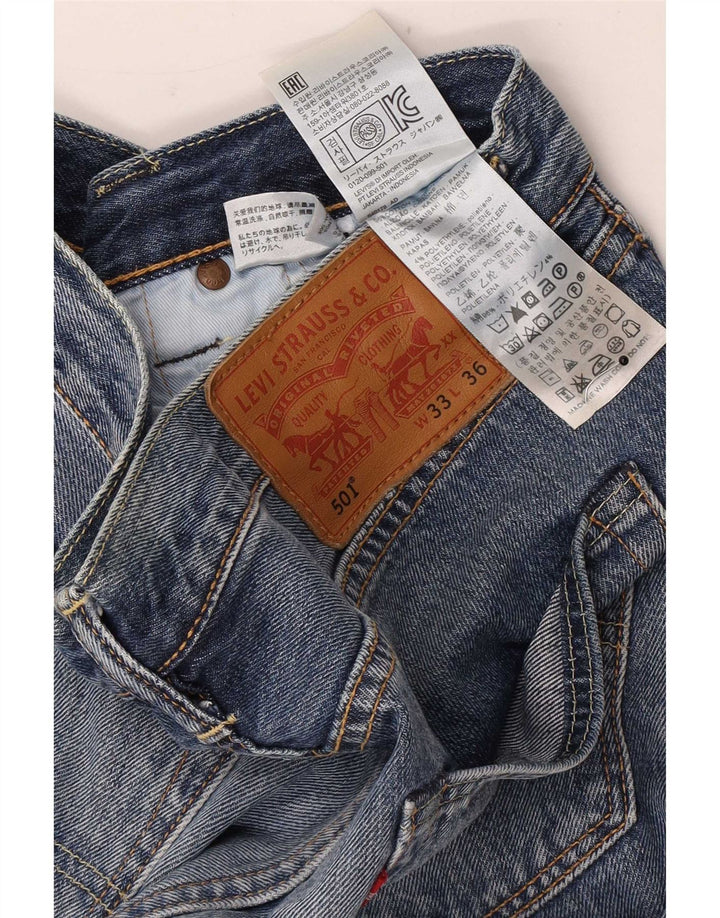Blugi drepti pentru bărbați Levi's 501 W33 L30 Bumbac albastru