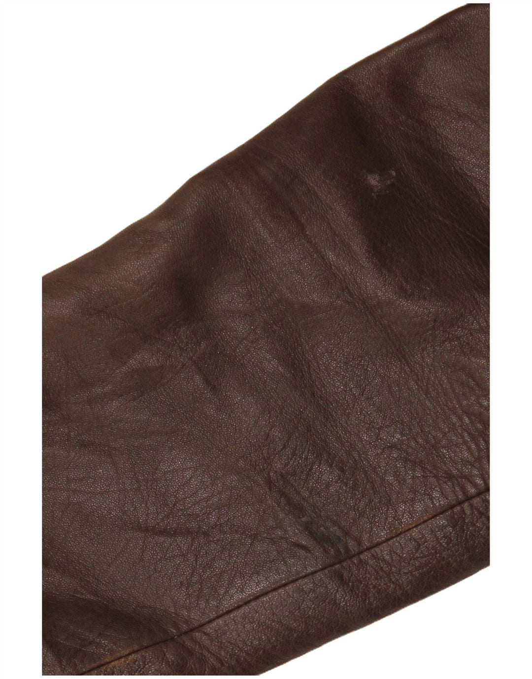 Jachetă de piele pentru femei VINTAGE UK 14 Maro mediu Argyle/Piele diamant