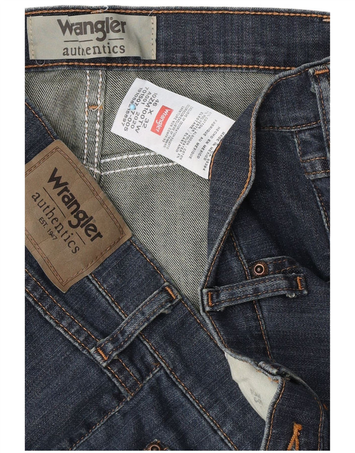 Blugi drepti pentru bărbați Wrangler W46 L32 Bumbac albastru