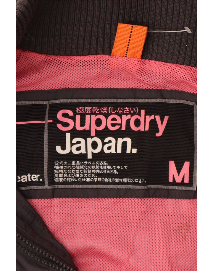 Jachetă de vânt pentru femei Superdry UK 14, nailon gri mediu